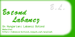 botond labancz business card
